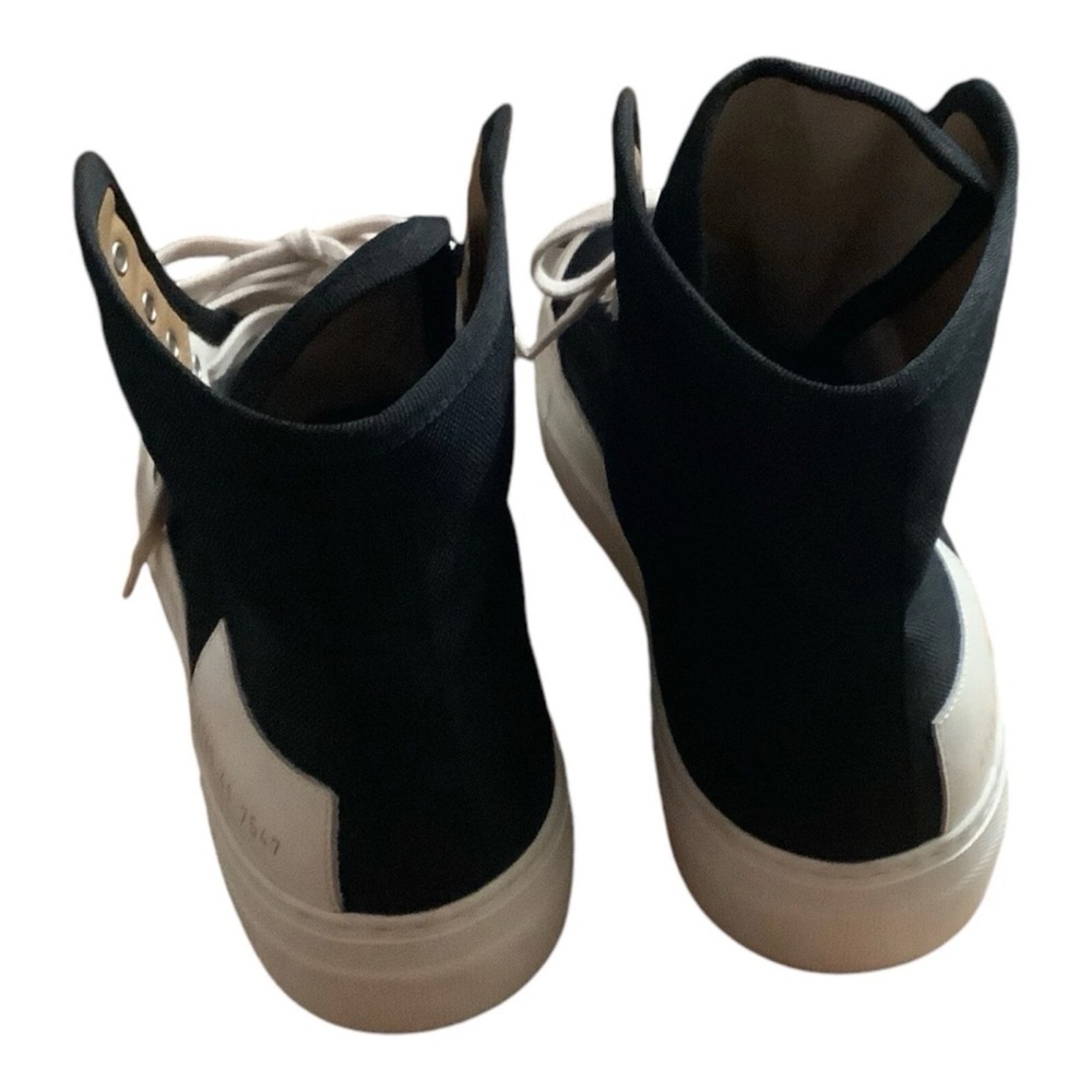 Woman By Common Projects Black Canvas High Top Sneakers Sz. 41 Style 414… - Picture 2 of 12